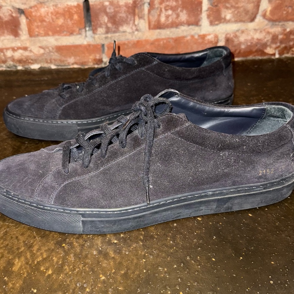 Men's Black Suede Sneakers